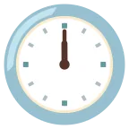 Twelve O’clock emoji on Google