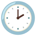 Two O’clock emoji on Google