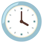 Four O’clock emoji on Google