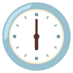 Six O’clock emoji on Google