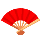 Emoji Abanico abierto en Google