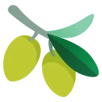 Olive emoji on Google