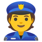 Emoji Agente de policía en Google