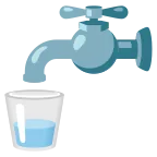 Emoji Agua potable en Google