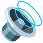 Emoji Altavoz a volumen alto en Google