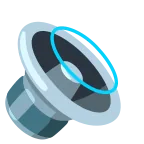 Speaker Medium Volume emoji on Google