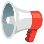Emoji Altavoz de mano en Google