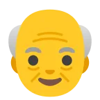 Emoji Anciano en Google