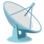 Emoji Antena de satélite en Google