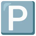 P Button emoji on Google