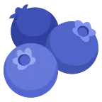 Emoji Arándanos en Google