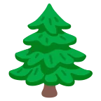 Evergreen Tree emoji on Google