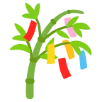 Emoji Árbol de tanabata en Google