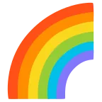Rainbow emoji on Google