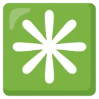Emoji Asterisco de ocho puntas en Google