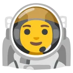 Emoji Astronauta en Google