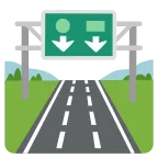 Emoji Autopista en Google