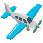 Small Airplane emoji on Google
