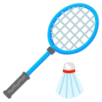 Badminton emoji on Google