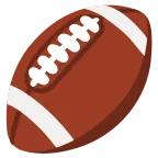 Emoji Balón de fútbol americano en Google