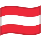 Emoji Bandera de Austria en Google