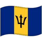 Barbados Flag emoji on Google