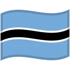 Emoji Bandera de Botsuana en Google