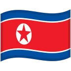 Emoji Bandera de Corea del Norte en Google