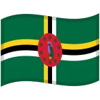 Emoji Bandera de Dominica en Google