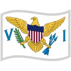 Emoji Bandera de Islas Vírgenes de EE. UU. en Google