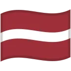Emoji Bandera de Letonia en Google