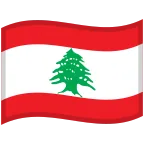 Emoji Bandera de Líbano en Google
