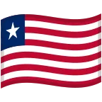 Emoji Bandera de Liberia en Google