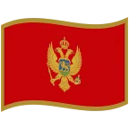 Emoji Bandera de Montenegro en Google