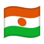 Emoji Bandera de Níger en Google