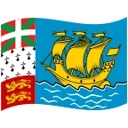 Emoji Bandera de San Pedro y Miquelón en Google