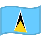 Emoji Bandera de Santa Lucía en Google