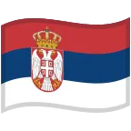 Emoji Bandera de Serbia en Google