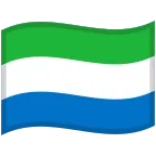 Emoji Bandera de Sierra Leona en Google