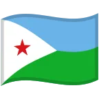 Emoji Bandera de Yibuti en Google