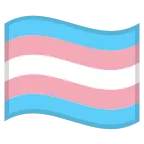 Emoji Bandera transgénero en Google