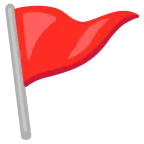 Triangular Flag emoji on Google
