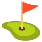 Emoji Banderín en hoyo en Google