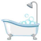 Bathtub emoji on Google
