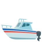 Motor Boat emoji on Google