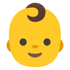Emoji Bebé en Google