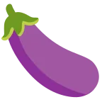 Emoji Berenjena en Google