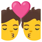 Kiss emoji on Google