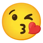 Emoji Beso en Android