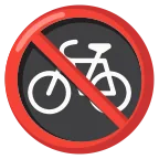 Emoji Bicicletas prohibidas en Google